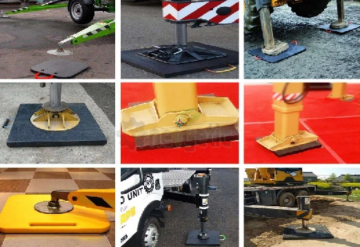 UHMWPE/HDPE Jack Pad/Crane Pad/Customized UHMWPE Plastic Crane Jack Plate/ Mobile Road Mat/ Anti-Skid Surface Crane Truck Outrigger Pad