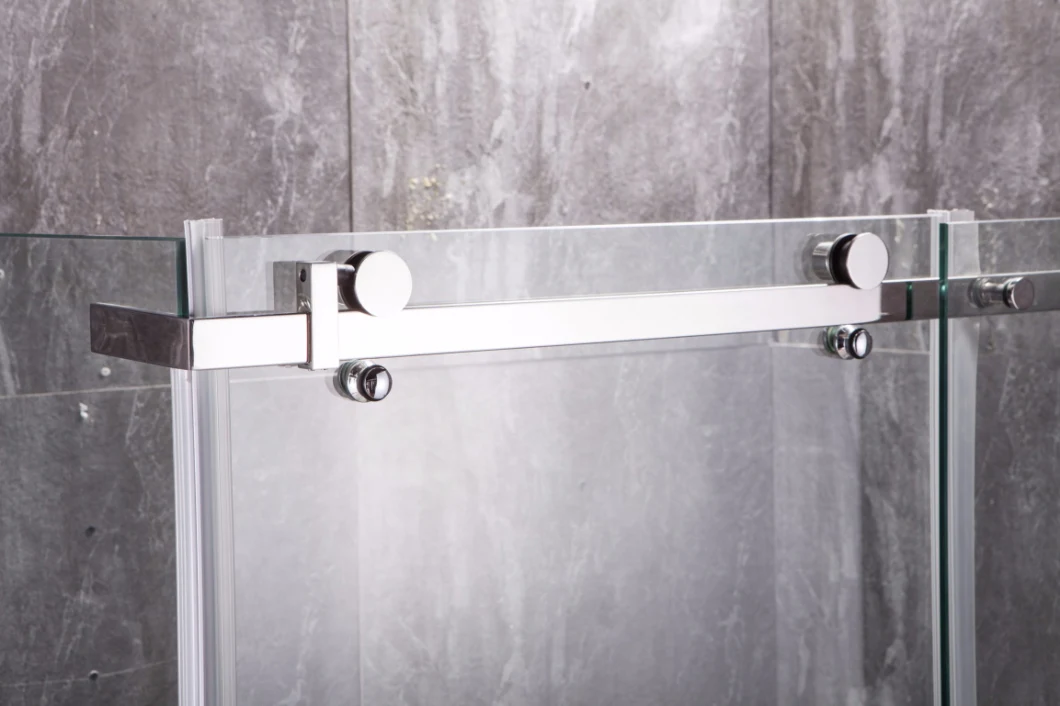 304 Stainless Steel Roller Sliding Shower Enclosure 8mm 10mm safety Glass Easy Cleaning Reversible for Left and Right