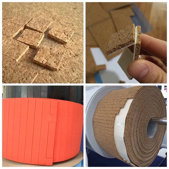 per il trasporto del vetro tamponi in sughero con schiuma in PVC tamponi in sughero con colla